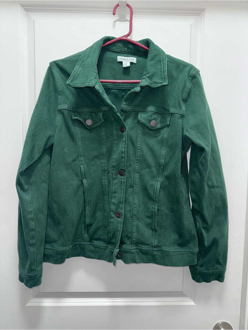 Coldwater Creek Forest Green Women's Denim Jacket